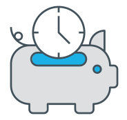 reduce the average accounts receivable time icon